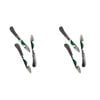 2x 3pc LVD Brass Spreaders Wicklow Resin Handle 15.5x2cm