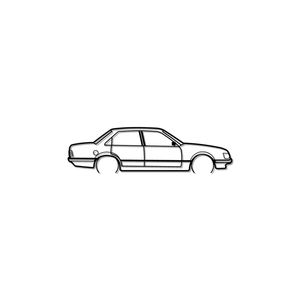 Ignite Laser Holden VH Sedan Silhouette Metal Wall Art Rustic Metal 15.7inch/40cm