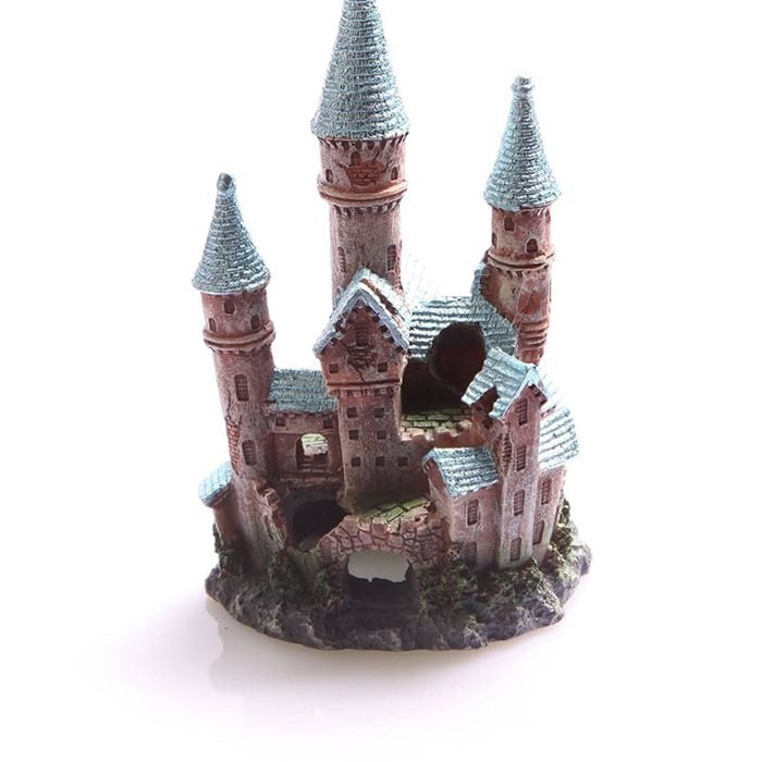 Aqua One Blue Ruined Underwater Castle Ornament Small 8x7.5x13.5cm (36871)