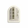 P&P Gold Oval LED Mirror Anti Fog Dimmable Luxury Bathroom Vanity Design