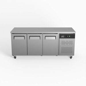 AG Equipment AG Three Door Commercial Worktop / Under Bench Fridge 700mm Depth - Under Bench Fridges (AG-GNX3100TN)
