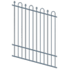 ProtectorAl 0350-1200W x 1200H Deep Ocean Loop & Spear Top Pool Fence Panel Raked Up to 15º