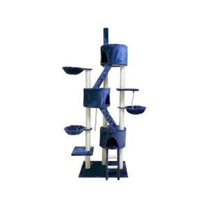 Yes4pets 244 Cm Xl Multi Level Cat Scratching Post Tree Scratcher Pole- Blue