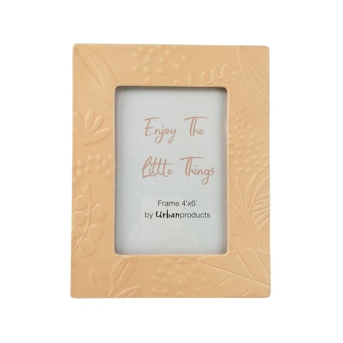 Urban Caprice Foliage 4x6" Photo Frame W/ Stand Home Decor - Blush