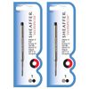 2x Sheaffer Refill Metal Ball Point Pen Office Ballpen Single Cartridge Med Blk