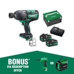 HiKOKI 36V 1/2” Brushless Impact Wrench Kit WR36DB(HRZ)