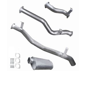 Ignite Exhausts Dpf Back For Toyota Landcruiser 79 Series V8 Dual Cab 3" With Muffler Raw Aluminised Steel