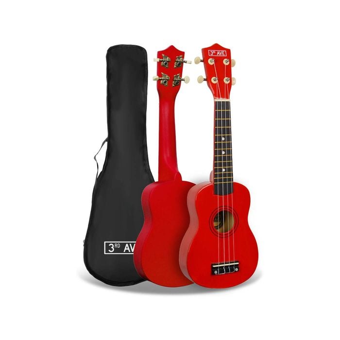 3rd Avenue Soprano Ukulele - Red