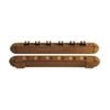 Formula Sports Billiard 6-Cues Clip 41cm Wall Mounted Rack Storage Holder Oak