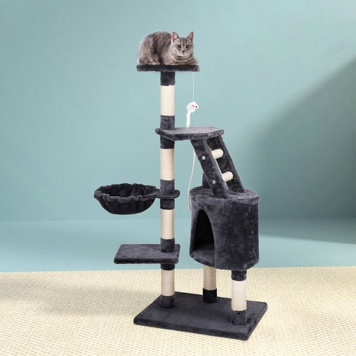 i.Pet Cat Multi Level 120cm Scratching Post Tower