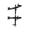 15-24" Quad LCD 4 Screen Desktop Computer Monitor VESA Mount Stand Grommet Base