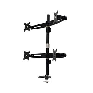 15-24" Quad LCD 4 Screen Desktop Computer Monitor VESA Mount Stand Grommet Base