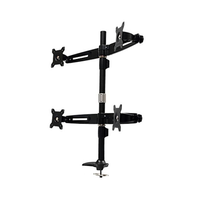 15-24" Quad LCD 4 Screen Desktop Computer Monitor VESA Mount Stand Grommet Base