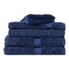 6pc Canningvale Royal Splendour Home Decor Bath Towel Set Mezzanotte Blue