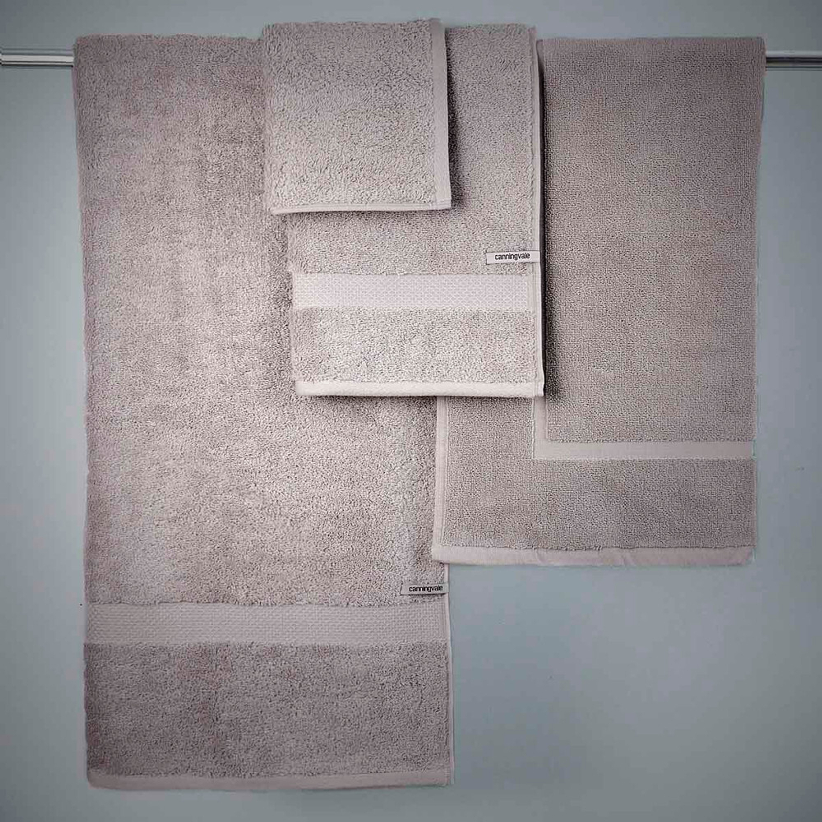 6pc Canningvale Royal Splendour Home Decor Bathroom Towel Set Storm Grey Bunnings Australia