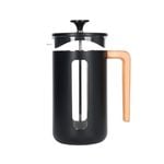 La Cafetiere Pisa 8-Cup 1L Stainless Steel/Glass Coffee French Press Maker Black