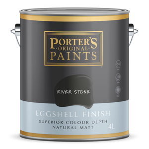 Porter's 4L River Stone Eggshell Finish Broadwall Washable Paint - 4L