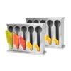 SOGA 2X Stainless Steel Spoon & Utensil Holder Rack – 5 Holes