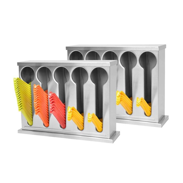 SOGA 2X Stainless Steel Spoon & Utensil Holder Rack – 5 Holes