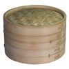 Avanti 25cm 2 Tier Asian Bamboo Basket Steamer Set Steam Cook Dumpling/Dim Sum