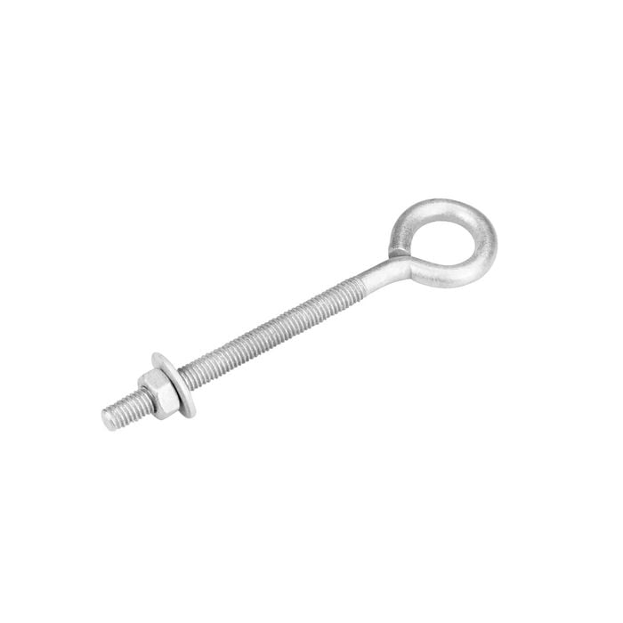 Pinnacle M8 x 133 x 19mm Galvanised Eye Bolt W/ Nut Washer