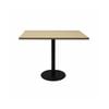 Olg Disc Meeting Table Black Frame New Oak Ravine Top 900mm Square