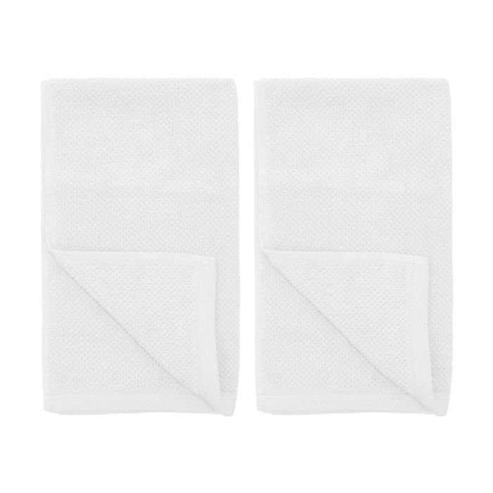 2PK Bambury Angove 950gsm Soft Absorbent Cotton Bath Mat 50x80cm White