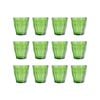Picardie Glass Tumblers - 250ml - Jungle Green - Pack of 12