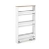 Costway 4-tier Kitchen Island Trolley, White