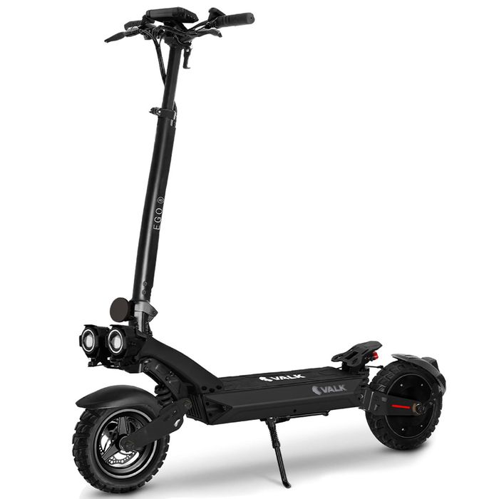 Valk Ego 8 Electric Scooter, Au Compliant, 55km Max Range, Escooter For Adults, Foldable, Off Road, Black
