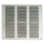 Haron 300 x 300mm Silver Aluminium Pressed Wall Vent