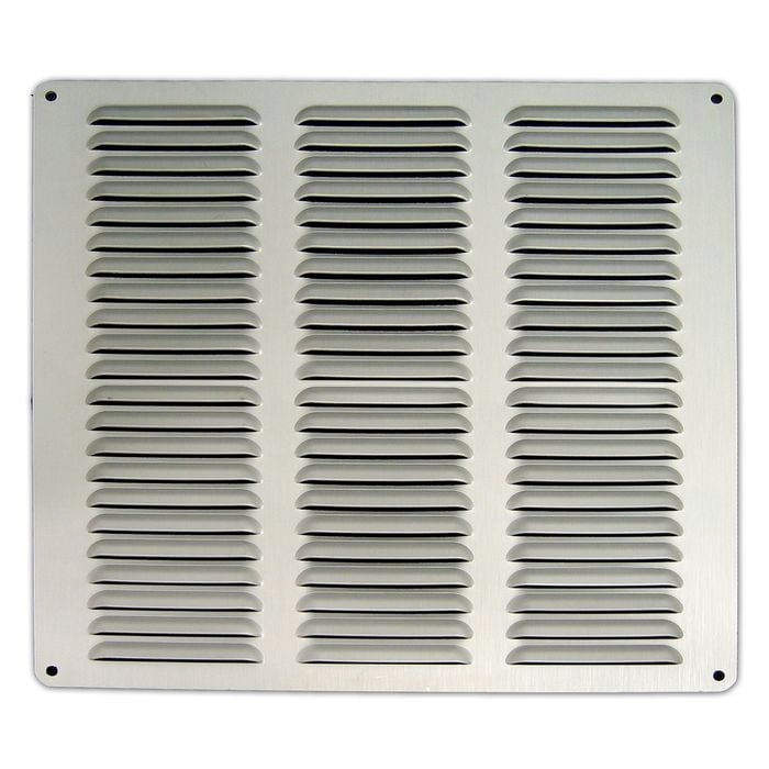 Haron 300 x 300mm Silver Aluminium Pressed Wall Vent