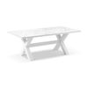 Kansas Outdoor Ceramic 2m Aluminium Dining Table