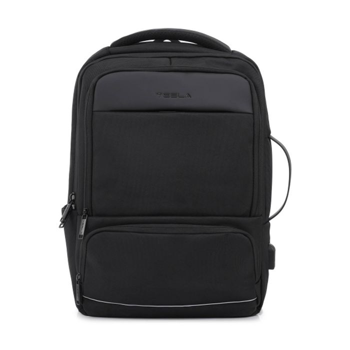 Tesla Apolo Backpack With External Usb Charging Port Black 43x30x16cm