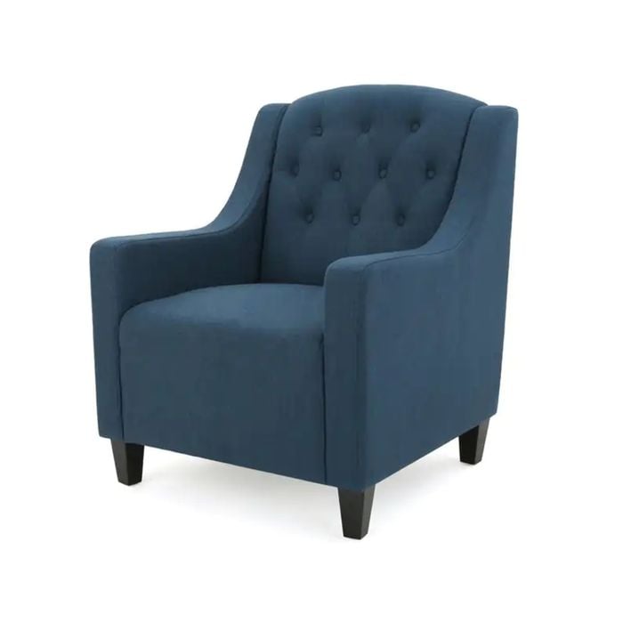 Canberra Dark Blue Fabric ArmChair
