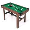 Costway Pool Table Snooker Table Billiard Table W/full Accessories Game Table - Green