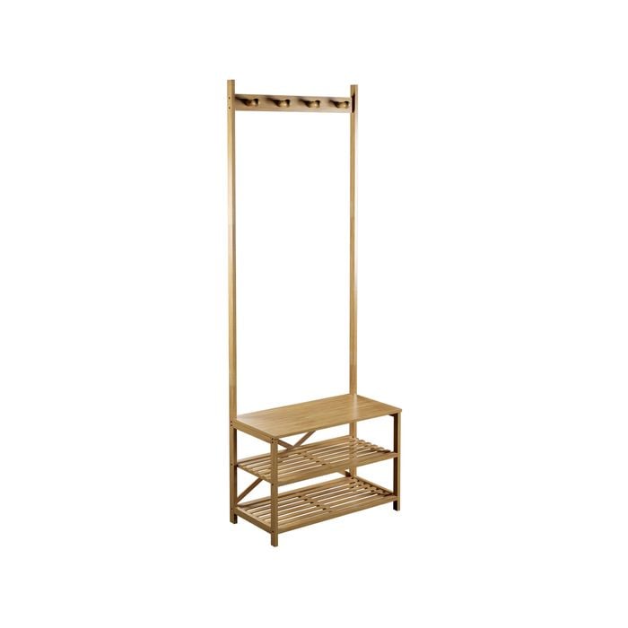 Flexi Storage Living 590 x 1650 x 300mm Bamboo Hallway Storage Unit