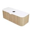CIBO 1200mm White Oak Ripple Luxe Vanity with Solid Surface Top