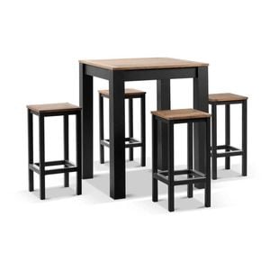 Outdoor Balmoral 4 Seater Square Teak Top Bar Setting