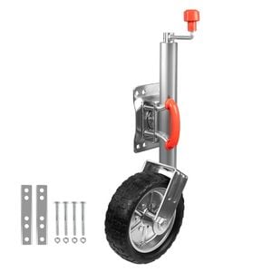 Trailer Jockey Wheel 10" Swivel Swing Heavy Duty 1500lbs