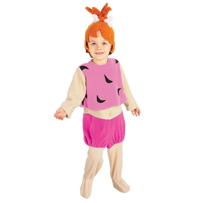 Rubies Pebbles Flintstones Deluxe Girls Dress Up Party Jumpsuit Costume Size S