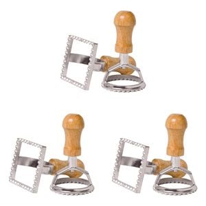 3x 2pc Al Dente Ravioli Cutters Square & Round Home Kitchen Cooking