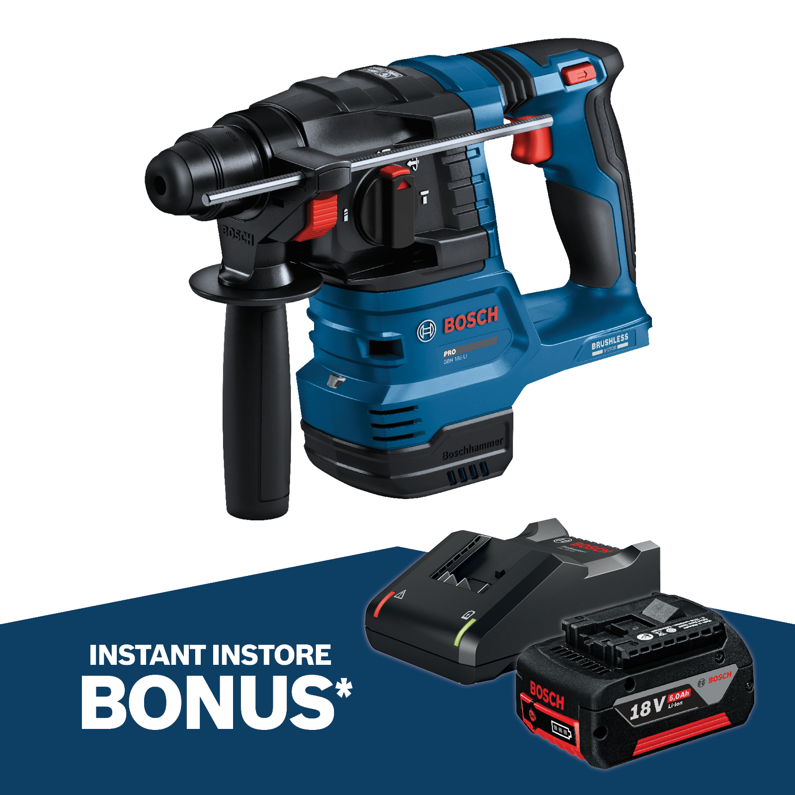 Bosch 18V Professional SDS+ Rotary Hammer Drill 0611924000 - Skin Only product image