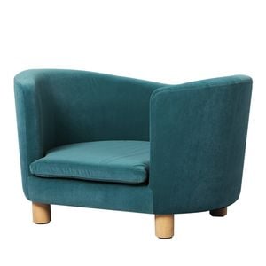 Pawz Velvet Pet Sofa Bed 65x45x38CM Blue