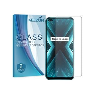 2 Pack MEZON Realme X3 SuperZoom Clear Tempered Glass Screen Protectors
