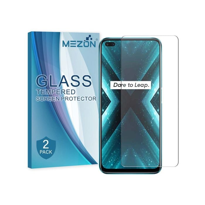 2 Pack MEZON Realme X3 SuperZoom Clear Tempered Glass Screen Protectors