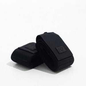 A7 Weightlifting Wrist Straps Black - Medium - 99cm