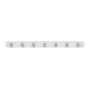 Mode 7 Brushed Nickel Hooks On White Board Key Rack