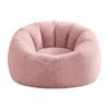 Artiss Bean Bag Chair Cover Faux Fur No Filler Washable Lazy Sofa Cover Pink