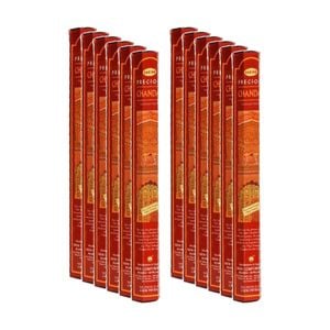 12PK HEM Home Fragrance Scented Smelling Incense Sticks Packet Set Chandan